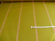 by yard Clarence House Palio Avocado Green and Red Cotton Stripe From Italy #557