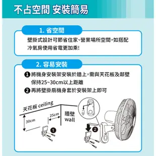 SANLUX台灣三洋14吋DC馬達遙控壁扇 SBF-W14DR 免運