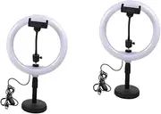 Gatuida 2pcs Live Fill Light Ring Light with Stand and Phone Holder Selfie Ring Light Ring Light for Light Ring Cell Phone Stands Phone Tripod Adjustable Ring Light Portable Desk Plastic