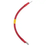 2 GAUGE Interconnecting Copper Cable, 12-Inch Length with 5/16-Inch Lugs (Red)