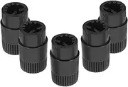 JOINPAYA 5pcs Knob Caps for Guitar Potentiometers Replacement Volume Control Knobs Sturdy Black Amplifier for Audio Devices Easy to Install