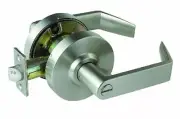Ultra Hardware 44269 G2 Box Dull Chrome Commercial Angle Lever Entry Lock