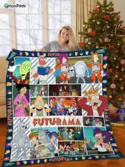 Futurama Blanket, Futurama Cartoon TV Series Fleece, Sherpa Soft and Cozy Luxury
