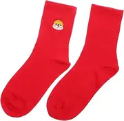 [OATIPHO] 1 Pair Chinese Zodiac Snake Red Socks For Men And Women Embroidered Socks For New Year Celebrations Comfortable And Stylish