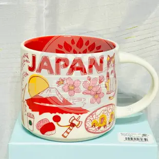 日本代購 Starbucks 星巴克 Been There 日本JAPAN城市馬克杯-紅色JAPAN