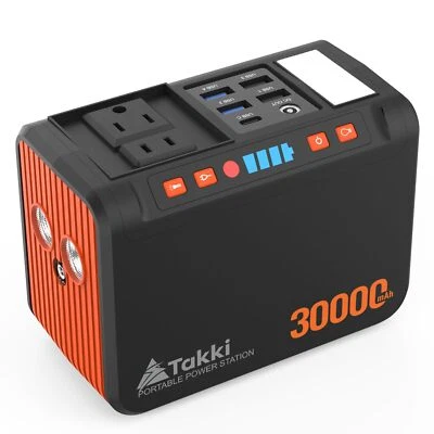 Takki Portable Power Station 111Wh, Camping Solar Generator Battery Pack