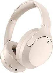 Active Noise Cancelling Headphones, Bluetooth 5.3 Version, Wireless Headsets, 55H Playtime, ANC Mode Over 28dB Noise Reduce, CVC 8.0 Mic, Hi-Fi Audio Sound, USB-C Charge, Protein Skin Over Ear Cups.