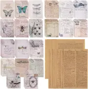 117 Pcs Junk Journal Supplies Vintage Paper for Journaling Scrapbooking Collage