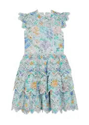 Marlo Kids Azure Floral-print Cotton Dress - Pink - 11-12Y (12 Years) 11-12Y (12 years)