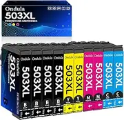 Ondula 503XL Cartridges Compatible with Epson 503 Printer Cartridges 503XL for Epson XP-5200 XP-5205, Epson Workforce WF-2960 WF-2965 WF-2960DWF WF-2965DWF (Pack of 10, 4 Black, 2 Cyan, 2 Magenta, 2