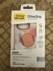 OtterBox OtterGrip SYMMETRY SERIES Case for iPhone 14 Pro Max - Peaches (Orange)