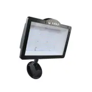 Black Outdoor Integrated LED Flood Light, 83W 180-Deg Movable w/High Low Switch