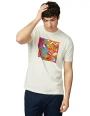 [Ben Sherman] Montage Trip T-shirt in Ivory