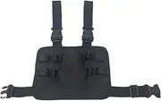 Tool Pouch for Belt, Belt Tool Pouch 11x8 Inch Multi-Pocket Black Oxford Cloth for with for Electrician, Plumber, Repairman & More