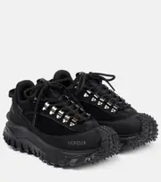 [Moncler] Moncler Trailgrip Apex leather and suede sneakers AU 7 black