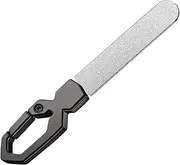 Nail File Metal | Double Sided Nail File | Fingernail Care Accessories, Stainless Steel Thick Toenail Grinding Tool for Car Home Travel