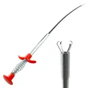 Flexible Grabber Claw Pick Up Tool Drain Snake Hair Clog Remover Tool w/ 4 Claws
