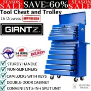 Giantz 16 Drawers Tool Box Chest Cabinet Trolley Garage Storage Boxes Toolbox AU