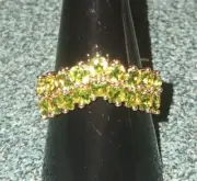 August Birthstone Ring NWT RBP7878 Sunshine All Around Size 9 Peridot
