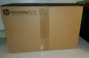 HP EliteDisplay E233 Computer Monitor 23 in. Silver - BRAND NEW IN BOX SHIP FREE