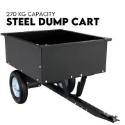 Steel Dump Cart Garden Tipping Trailer