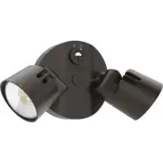 HGX Dark Bronze Outdoor Integrated LED Flood Light with Dusk to Dawn Photocell