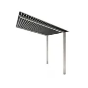 Exterior Life 3.25m Hollywood Surfmist/Black Pergola