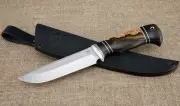Knife Barracuda steel 95x18 handle birch acrylic green
