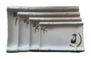Melamine Sushi Sashimi Plate Dish Eggplant Ivory # 7108C , 7109C , 8837C, 8838C
