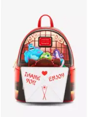 Loungefly Pixar Monsters Inc. Harryhausen's Takeout Boo Pop-Up Mini Backpack NWT