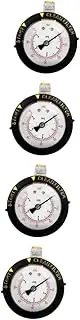 Alasum Compact Pool Pressure Gauge for Home Outdoor Use Npt Bottom Mount Reliable Water Pressure Measurement for Swimming Pools and Water Tanks