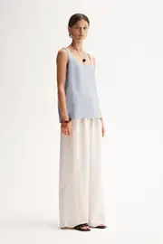 Eleanor Tank Dusty Blue Size 8 | Elka Collective