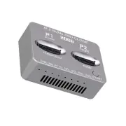 1x Dual-Bay M.2 NVME SSD Clone Gen2X2 20Gbps External Hard Disk Box Type-C