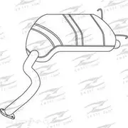 Redback Mufflers Bolt-On to suit Hyundaiterracan Hp 4WD Wagon 3.5L Pet R/M - M0503