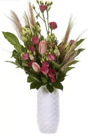 The Amaranth Vase Design for Easy Water Draining and Stem Access New* White