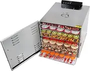 Electric Food Dehydrator, Dryer Machine with Digital Timer and Temperature Control for Beef Jerky Fruits Vegetables, 10 BPA-Free Trays