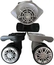 [IxapA] Luggage Suitcase Replacement Wheel Luggage Accessories, Trolley Case, Wheels, Luggage Case, Universal Wheel, Suitcase, Aircraft Wheel, Double Row Wheel (Color : Grey, Size : 1) (Color : Grey, Size :