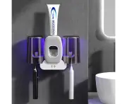 Ultraviolet Disinfection Toothbrush Holder Toothpaste Holder Mouthwash Cup Holder-White