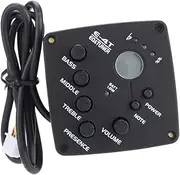 UPKOCH 1pc Guitar Microphone Acoustic Guitar Instrument Sound Pick up Electric Guitar Guitar Eq Equalizer Eq Sound Pick-up Guitar Sound Pick up Tool E-4t Four Stage Guitar Mic Black