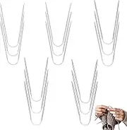 Pack of 15 Circular Knitting Needles, 2 mm/2.5 mm/3 mm/3.5 mm/4 mm, Stainless Steel