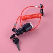 Car Parts 5005801 175974 0765562 Ignition Switch with Lanyard & Key Fit for BRP 40-200HP Outboard Motor Easy to Replace