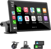 7" Wireless CarPlay Stereo – Touchscreen with Android Auto, Cam, Bluetooth, GPS