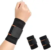 Fitness Sports Wrist Wraps, Hand Support, Professional Quality Wrist Support for Fitness, Weightlifting, Bench Press, Unisex (Yellow)