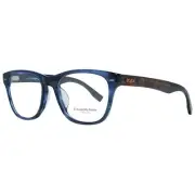 Ermenegildo Zegna ZC 5001-F Men Blue Optical Frame Oval Spotted Eyeglasses