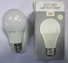 1x 6W (=50W) Ledlam LED GLS Light Bulb, 4100K, ES E27 Edison Screw Lamp
