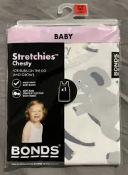 Bonds - Stretchies Chesty (Size 1) - Elephant Singlet