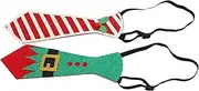 [TOGEVAL] 2pcs Christmas Felt Tie Christmas Bowtie Funny Christmas Tie Christmas Ties Thanksgiving Ties for Men Students Festive Ties Fun Ties Tie for Men Mens Christmas Tie Holiday Tie