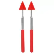 Telescopic Teachers Pointer, 2 Pcs Arrow Teacher Pointer Stick 27 Inch, Red