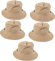 [LIFKOME] Foldable Sun Hat Cap for Men Men's Hat Bucket Hats for Woman Caps Summer Hats for Men Fishing Hats for Men Hiking Hat Men Hats Outdoor Summer Hat Folding Hat Khaki Polyester