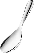 HEALEEP Stainless Steel Serving Spoon Non Stick Rice Scoop with Head Ergonomic Grip Kitchen Tool for Stirring Serving Soup and Scooping Rice for Cookware Protection